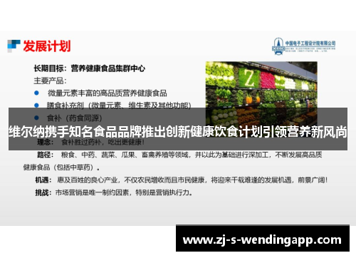 维尔纳携手知名食品品牌推出创新健康饮食计划引领营养新风尚 维尔纳携手知名食品品牌推出创新健康饮食计划引领营养新风尚