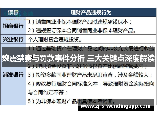 魏震禁赛与罚款事件分析 三大关键点深度解读